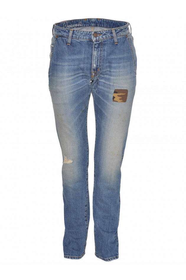 Jeans mit Used-Details People