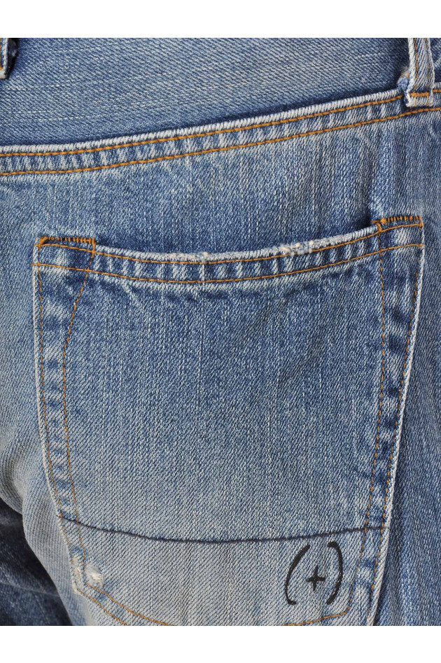 Jeans mit Used-Details People
