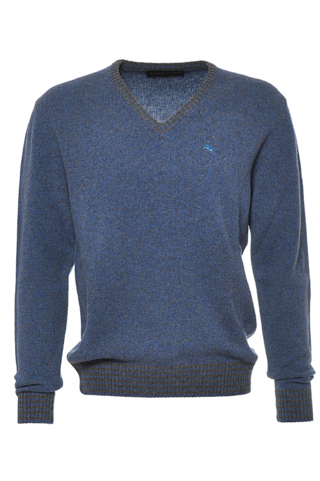 Wollpullover Blau