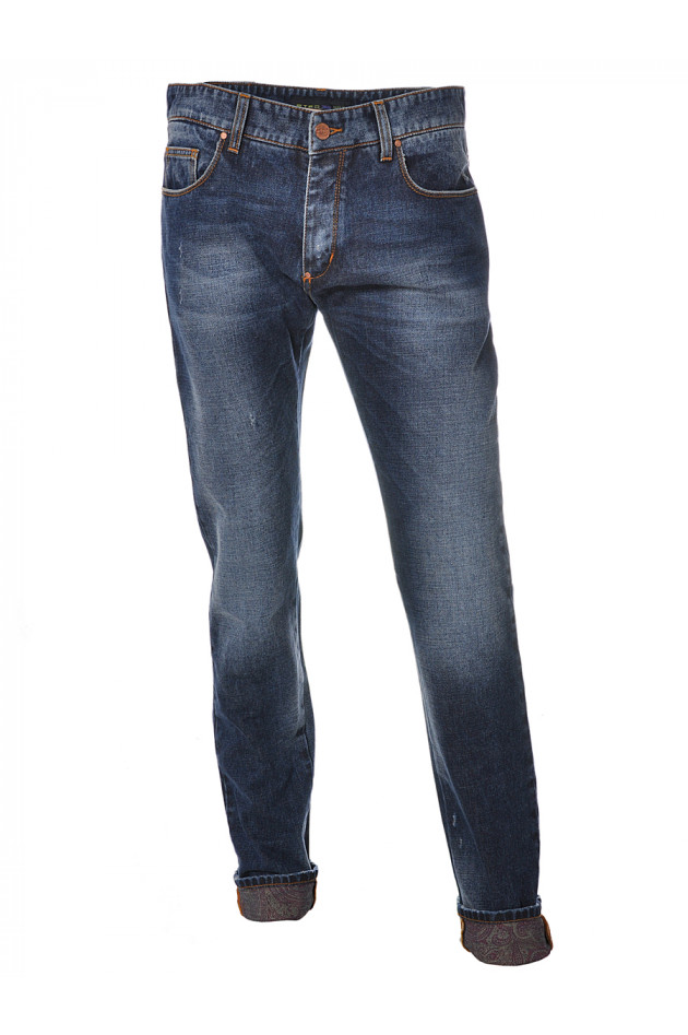 Etro Jeans Used Blau