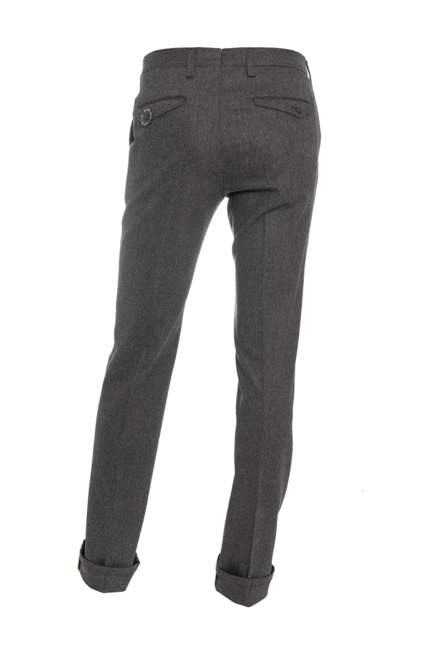 Wollhose Slim Fit Mittelgrau