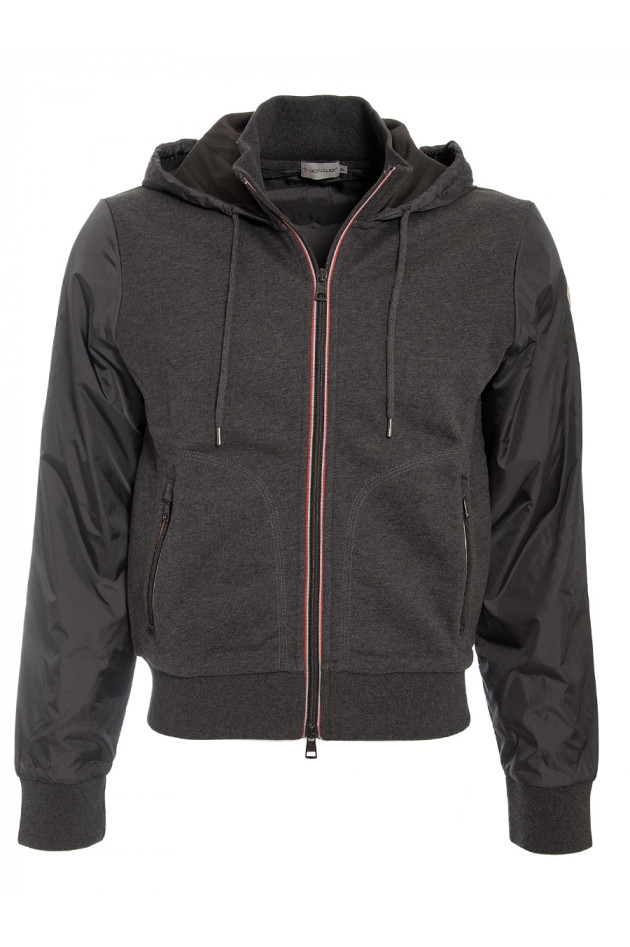 Zippjacke Grau