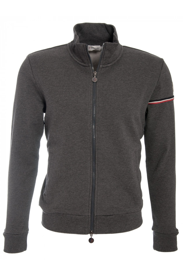 Zippjacke Grau