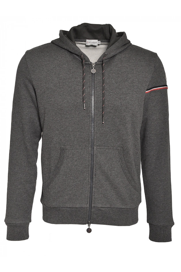 Zippjacke Grau