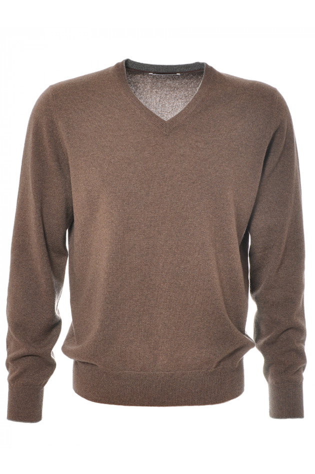 Brunello Cucinelli Kaschmir Strickpullover Braun