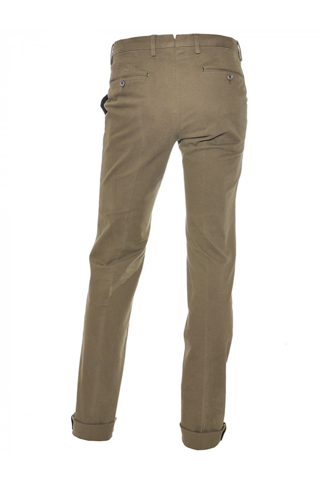 Baumwollhose Slim Fit Oliv