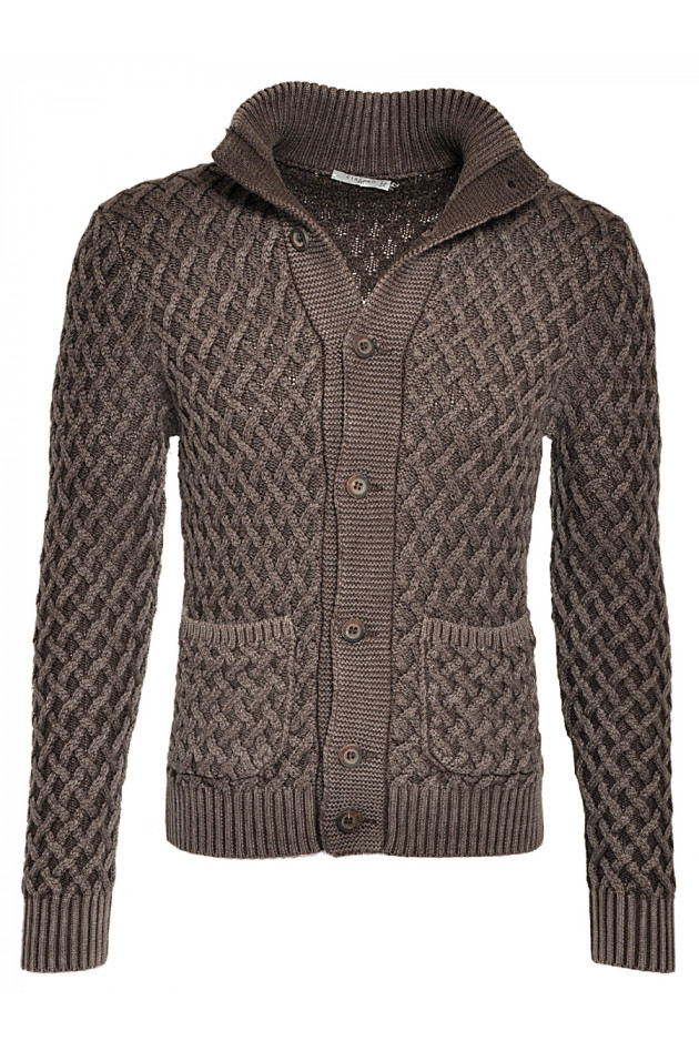 Strickjacke Braun