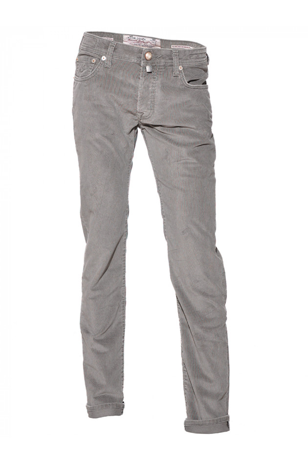 Cordhose Grau