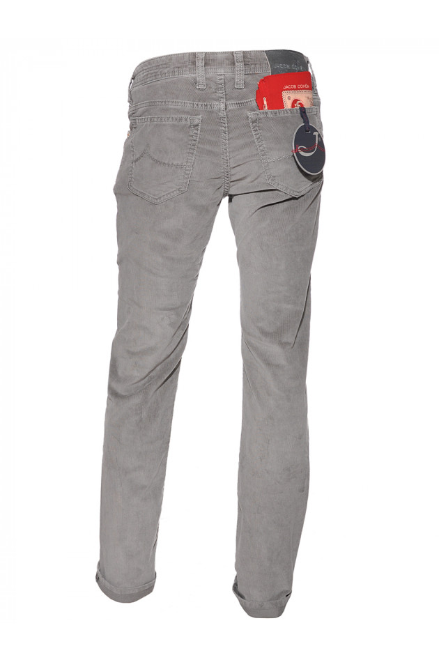 Cordhose Grau