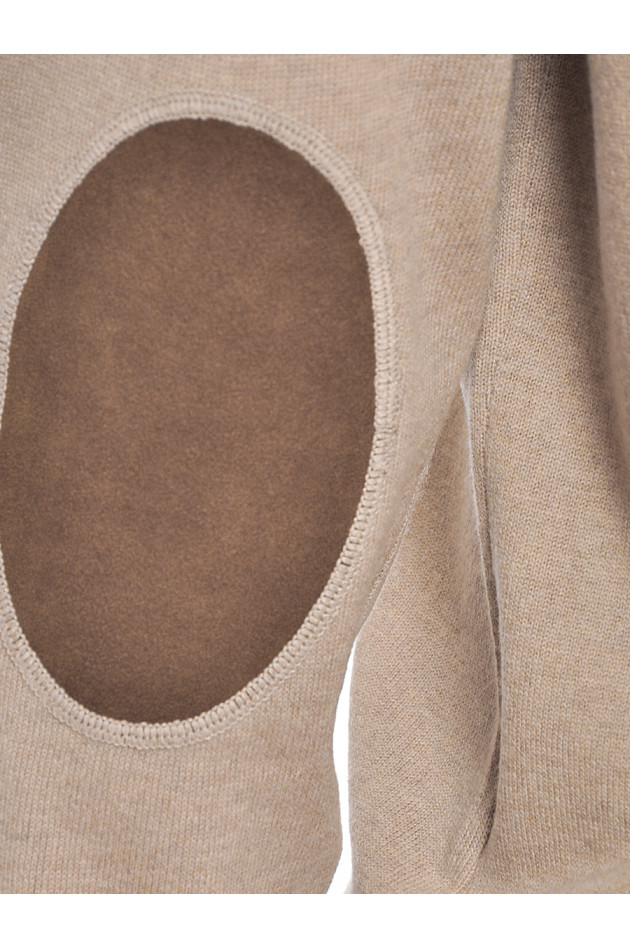 Pullover Beige mit Patch