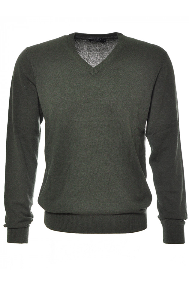 Pullover Oliv mit Patch