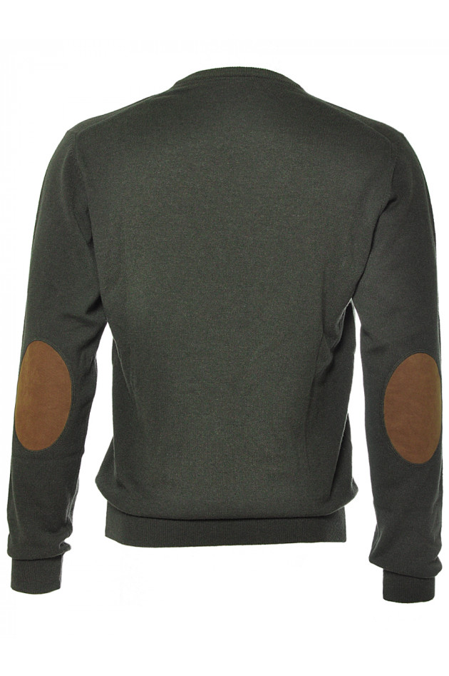 Pullover Oliv mit Patch
