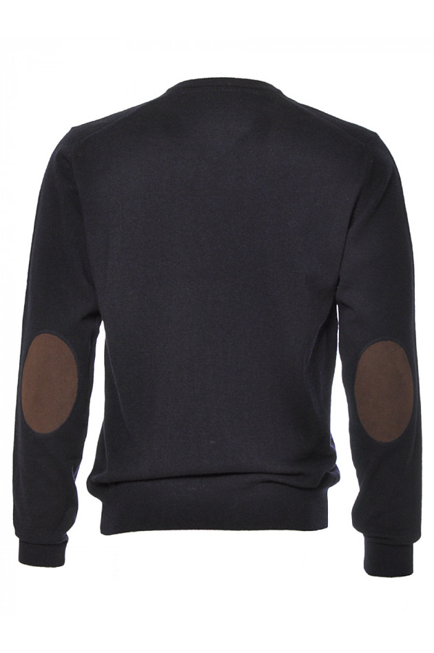 Pullover Marine mit Patch