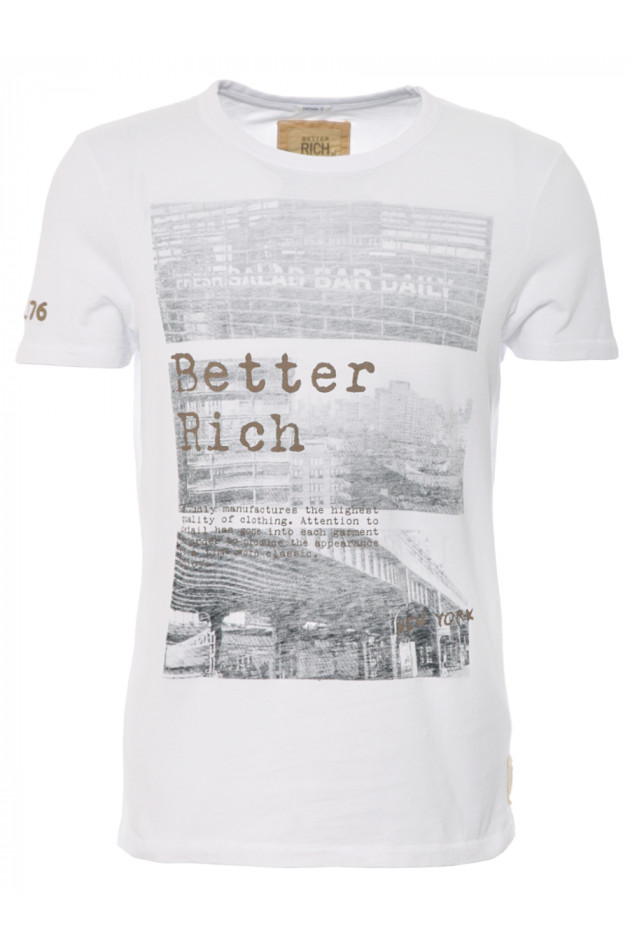 Better Ric T-Shirt Weiß mit Print 