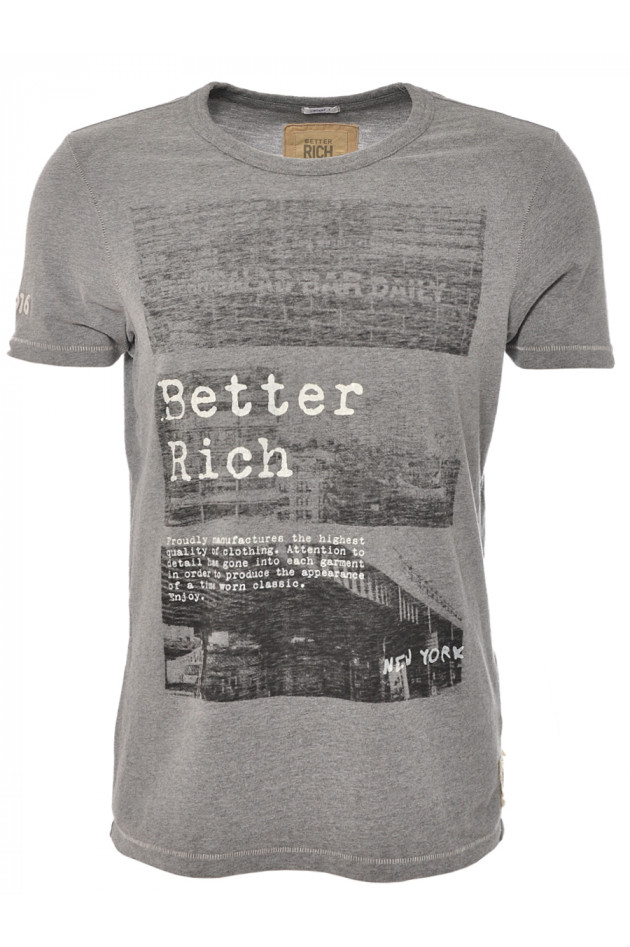 Better Rich T-Shirt Dunkelgrau mit Print