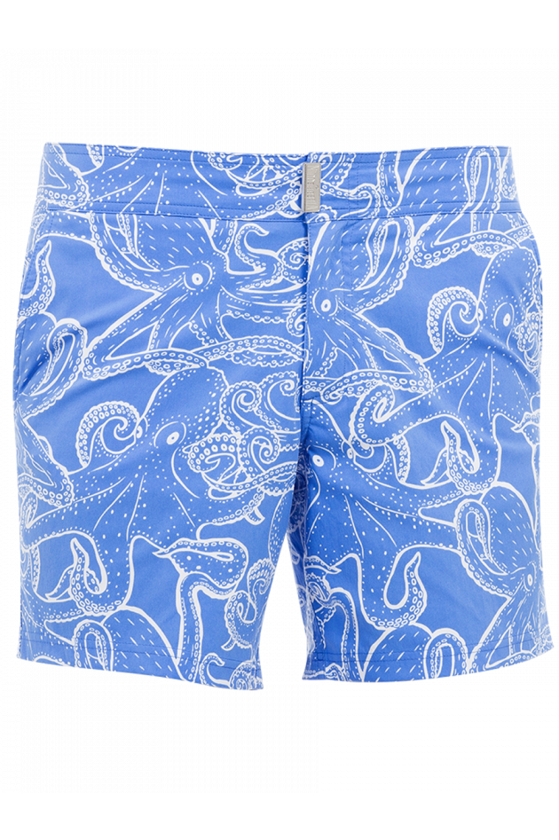 Badeshorts Blau gemustert