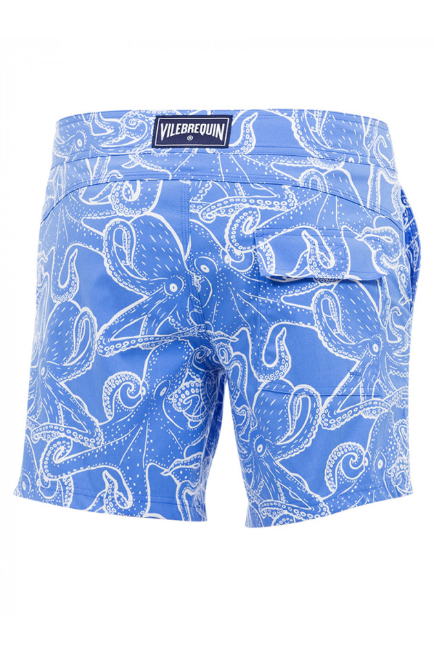 Badeshorts Blau gemustert