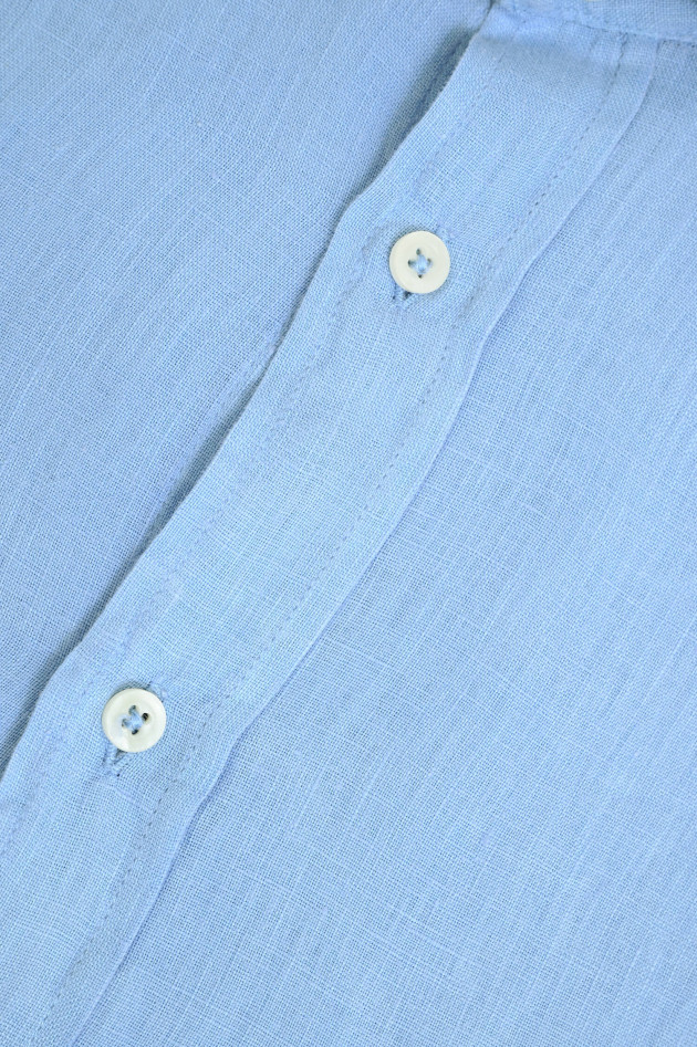 1868 Leinenhemd in Mittelblau