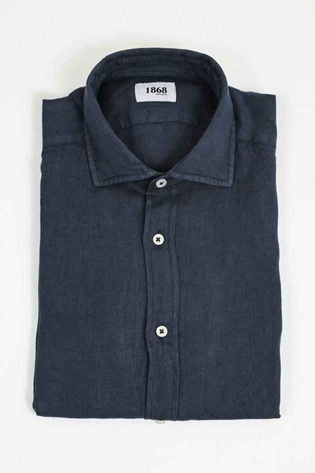 1868 Leinenhemd in Navy