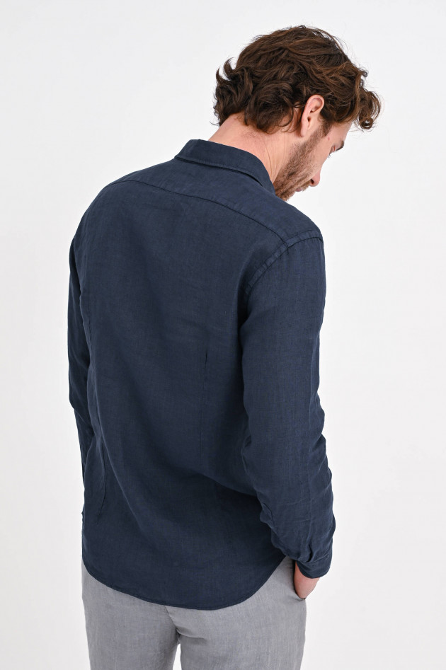 1868 Leinenhemd in Navy