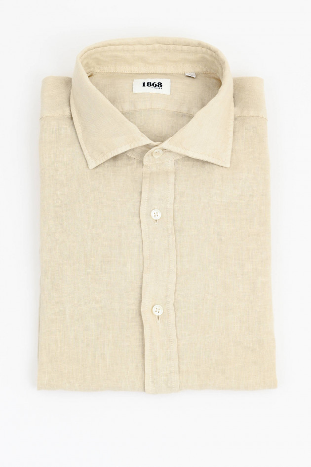 1868 Leinenhemd in Beige