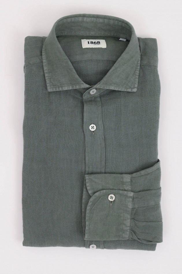 1868 Leinenhemd in Khaki