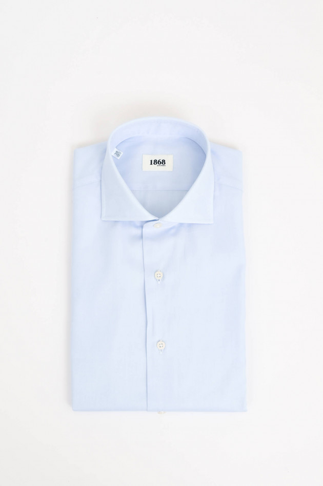 1868 Twill-Hemd in Hellblau