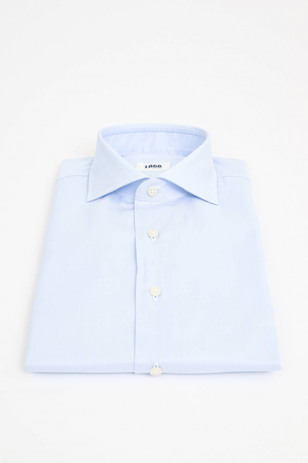 1868 Twill-Hemd in Hellblau