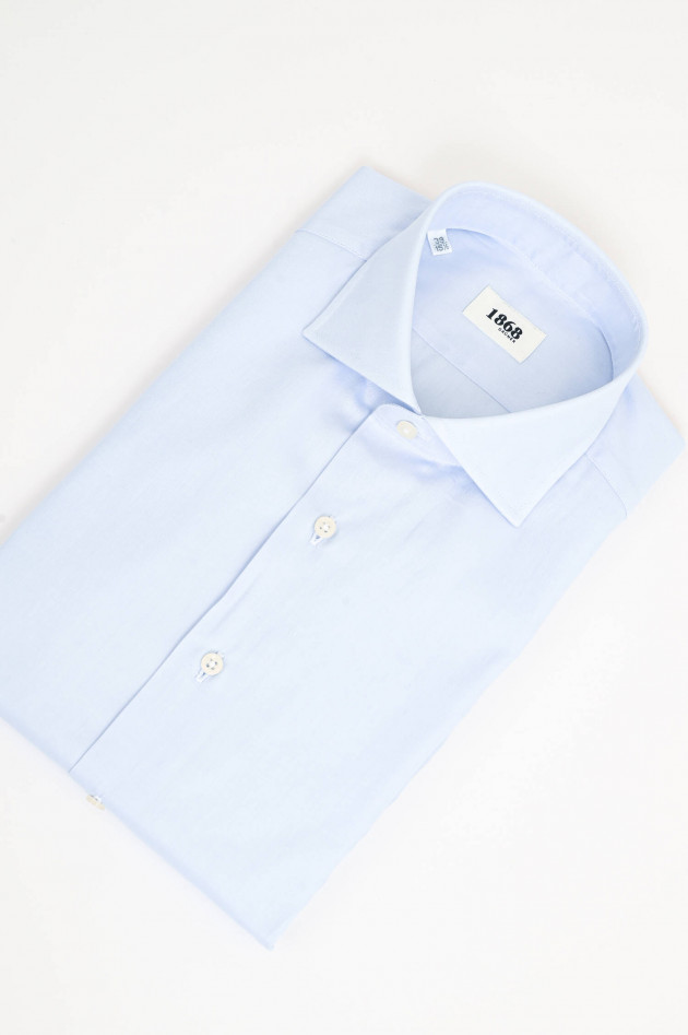 1868 Twill-Hemd in Hellblau