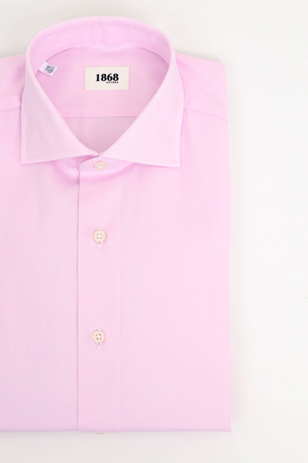 1868 Twill-Hemd in Rosa