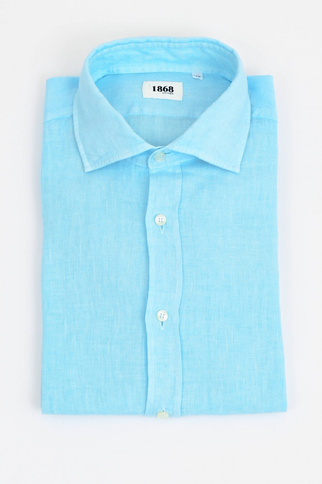 1868 Leinenhemd in Hellblau