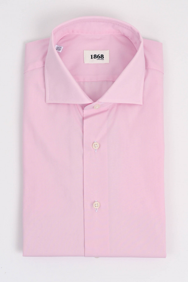 1868 Hemd aus Baumwoll-Twill in Rosa