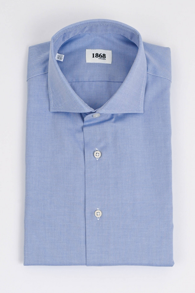 1868 Hemd aus Baumwoll-Twill in Blau