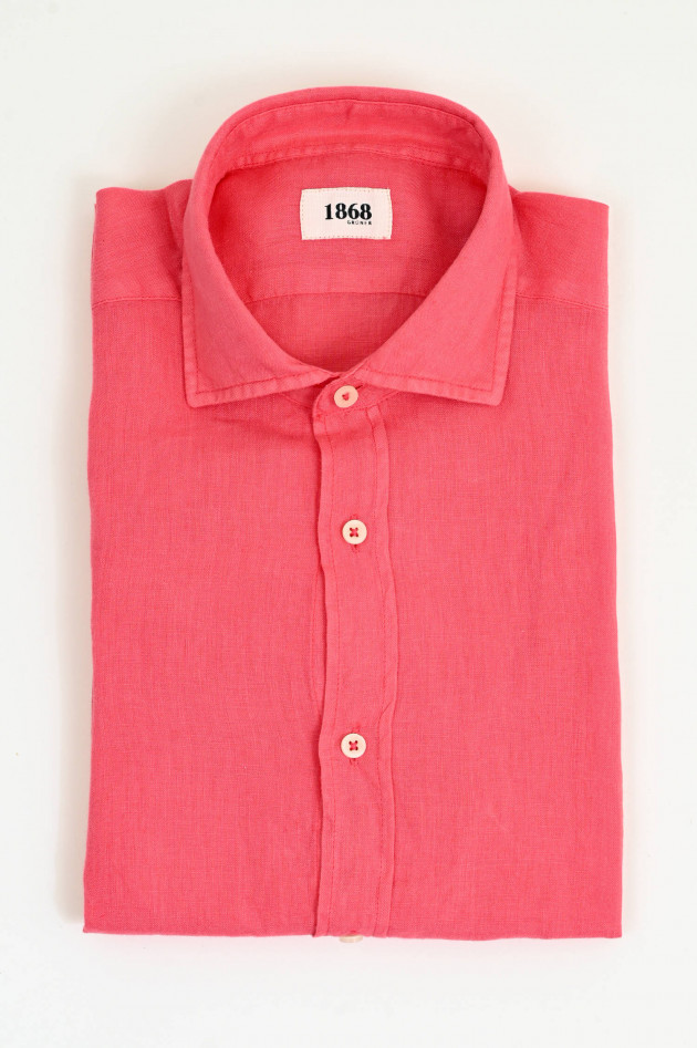 1868 Leinenhemd in Coralpink