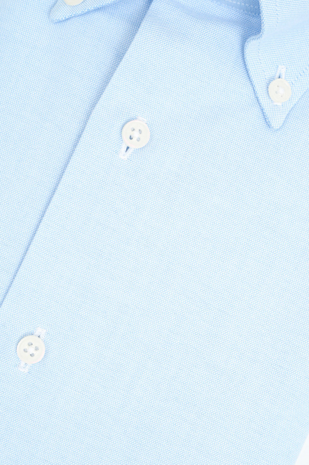 1868 Baumwollhemd mit Button-Down-Kragen in Hellblau