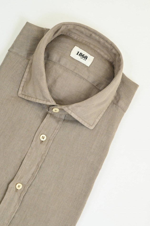 1868 Leinenhemd in Light Olive