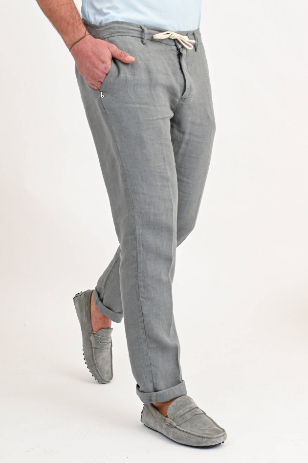 1868 Leinenhose in Grau