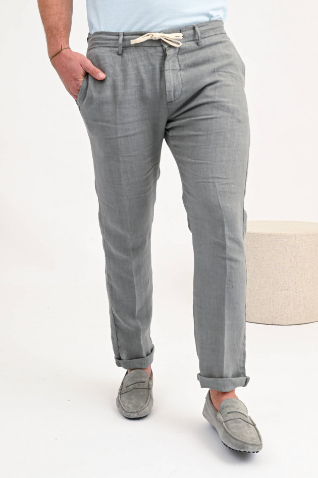 1868 Leinenhose in Grau