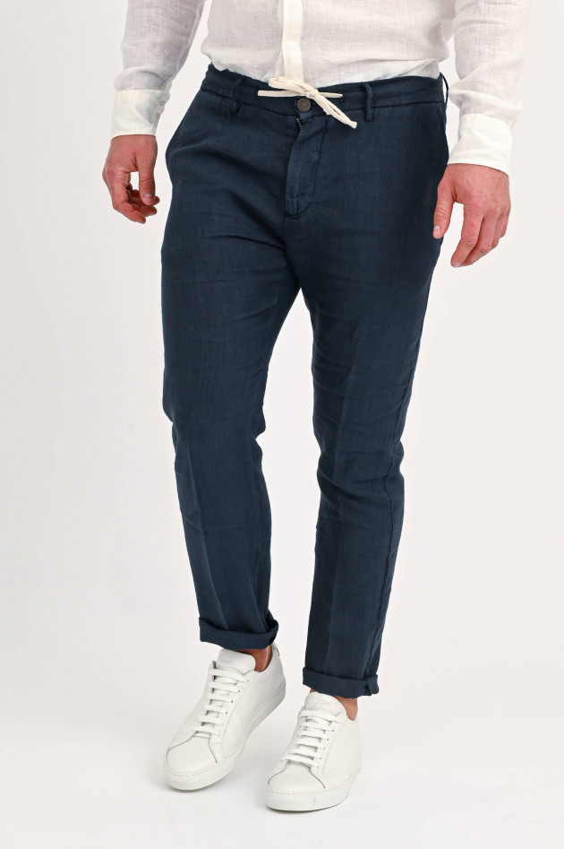 1868 Leinenhose in Navy