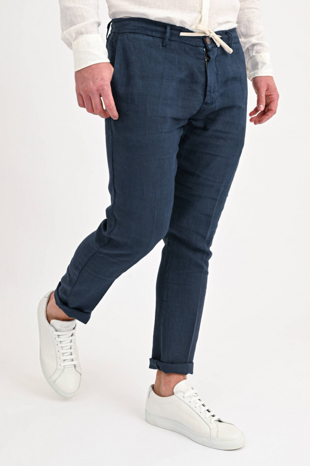 1868 Leinenhose in Navy