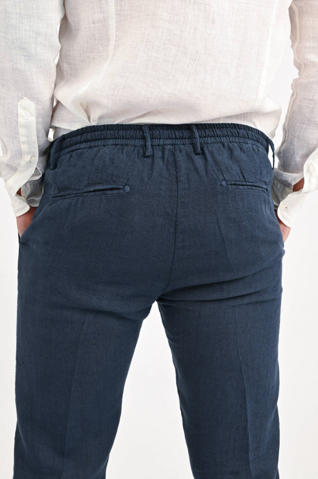 1868 Leinenhose in Navy