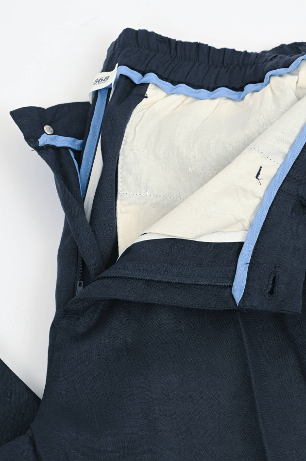1868 Leinenhose in Navy