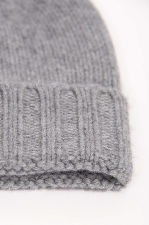 1868 Cashmere Mütze in Hellgrau
