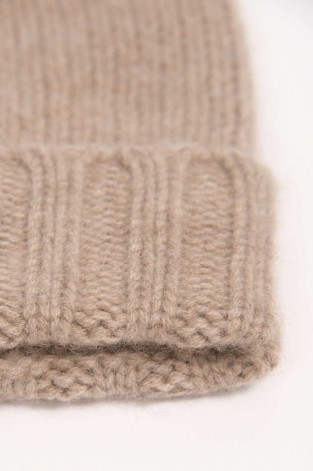 1868 Cashmere Mütze in Beige