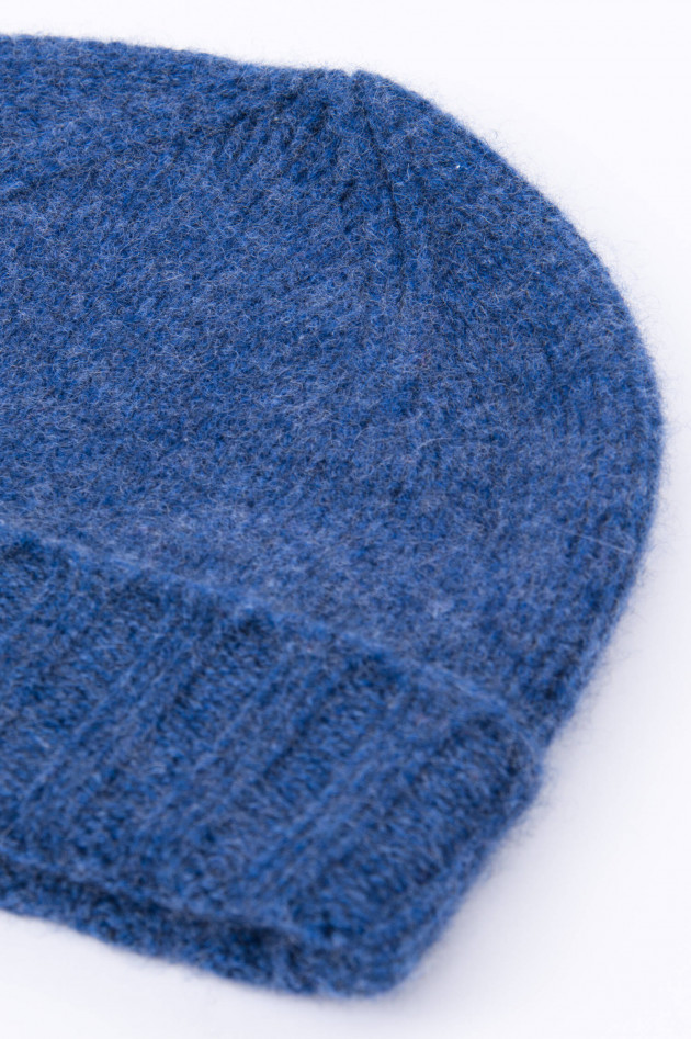 1868 Cashmere Mütze in Jeansblau