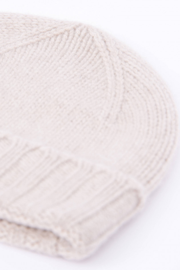 1868 Cashmere Mütze in Beige
