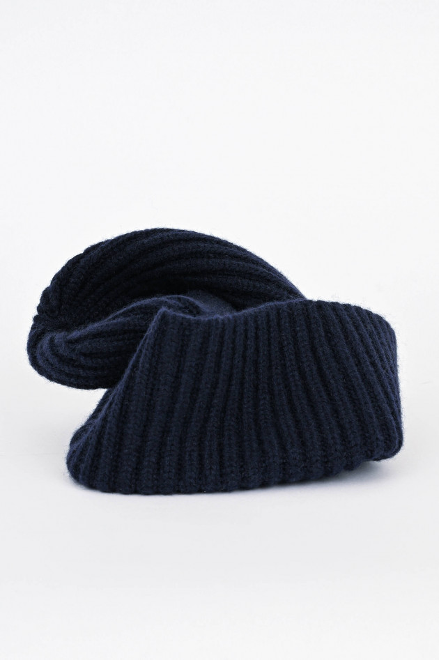 1868 Mütze aus Cashmere in Navy