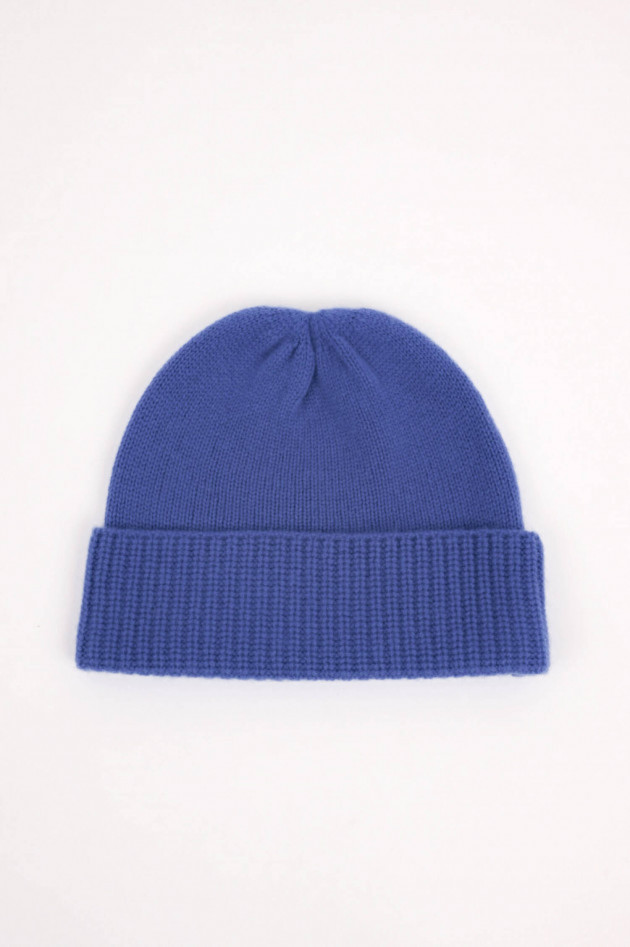 1868 Cashmere Mütze in Brilliantblau