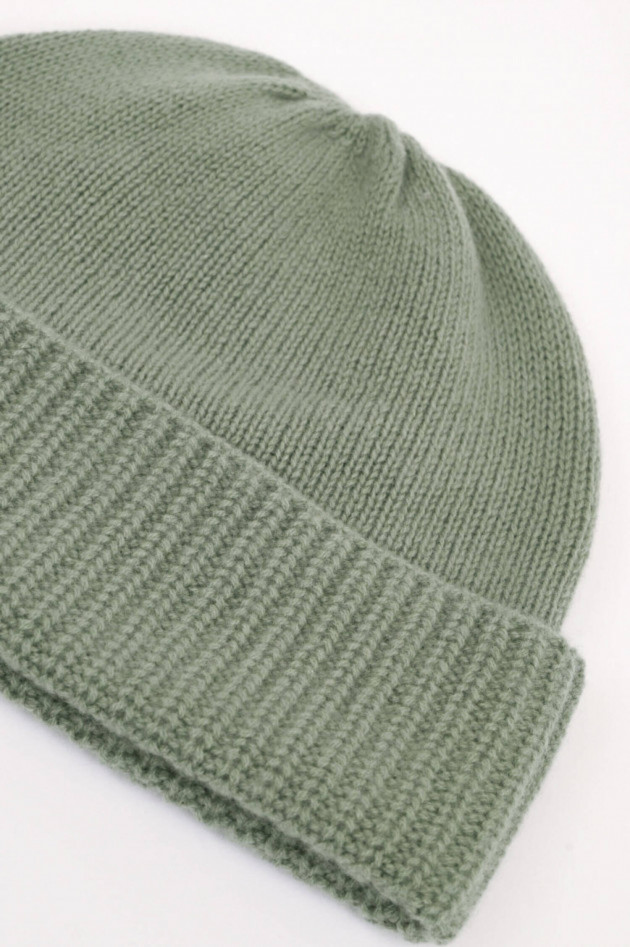 1868 Cashmere Mütze in Salbei