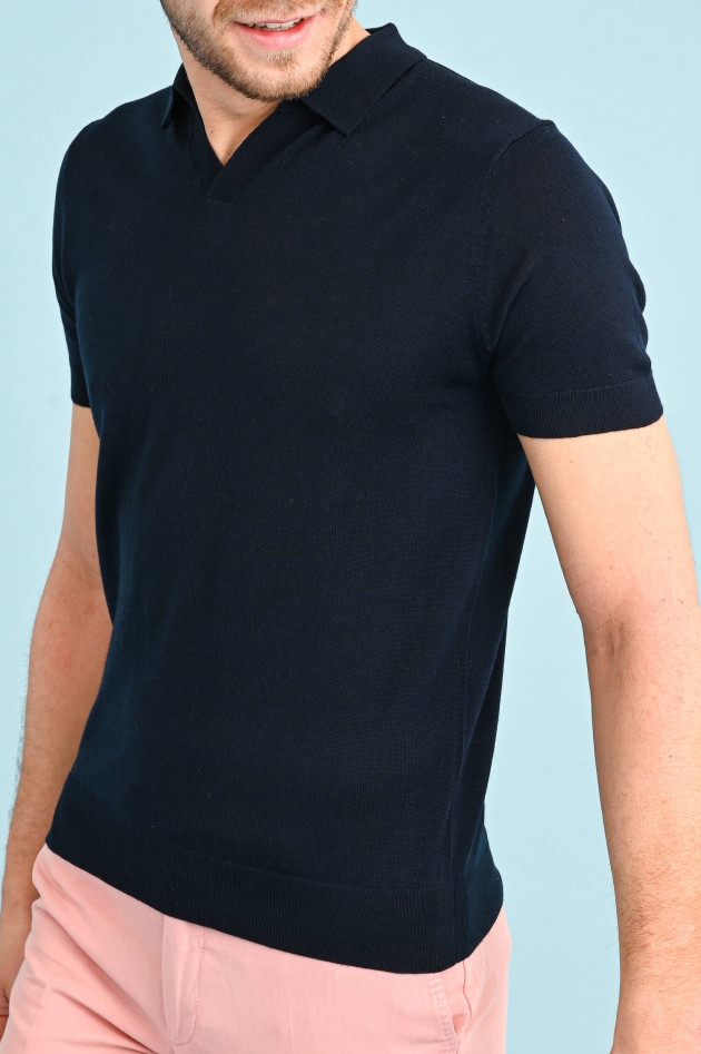 1868 Merino Polo-Shirt in Navy